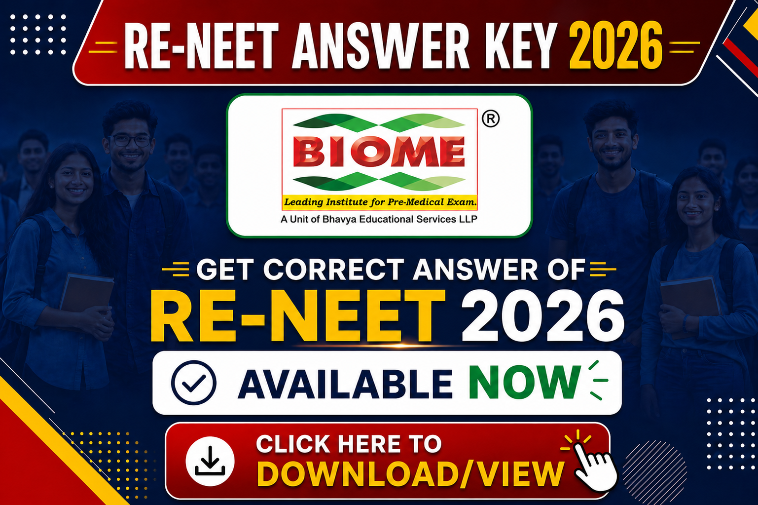 NEET ANSWER KEY - 2026